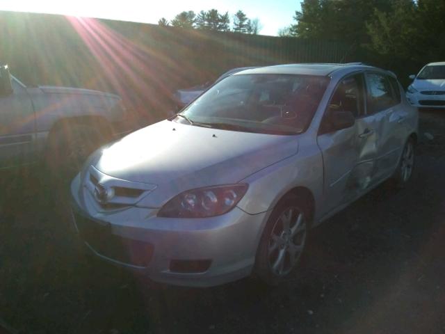 JM1BK344181790075 - 2008 MAZDA 3 HATCHBAC SILVER photo 2