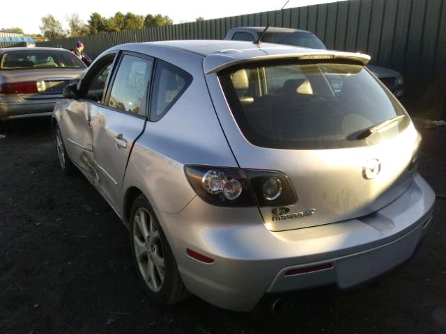 JM1BK344181790075 - 2008 MAZDA 3 HATCHBAC SILVER photo 3