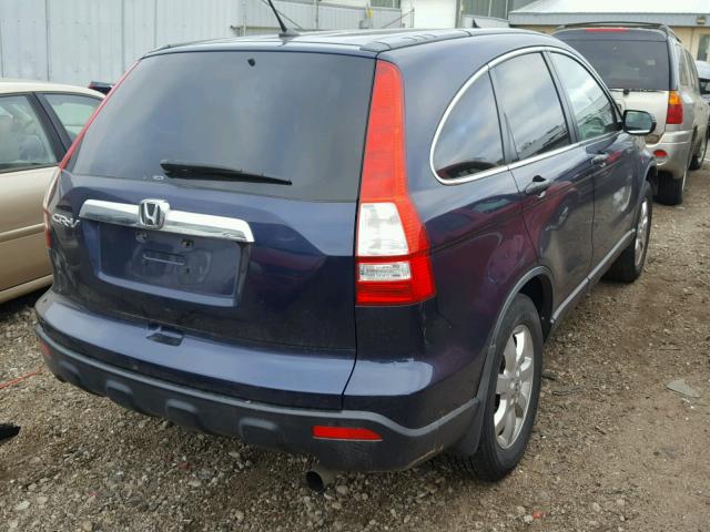 JHLRE485X9C010923 - 2009 HONDA CR-V EX BLUE photo 4