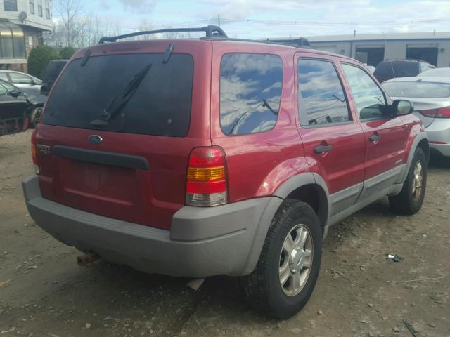 1FMCU04161KC20877 - 2001 FORD ESCAPE XLT RED photo 4