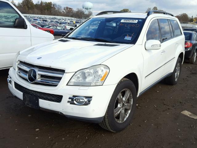 4JGBF71E47A155046 - 2007 MERCEDES-BENZ GL 450 4MA WHITE photo 2