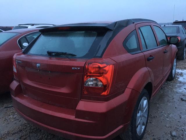 1B3HB48B17D109324 - 2007 DODGE CALIBER RED photo 4