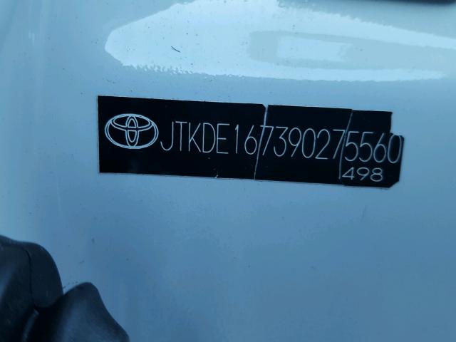 JTKDE167390275560 - 2009 TOYOTA SCION TC 白色 照片 10