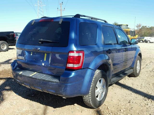 1FMCU03G39KA64508 - 2009 FORD ESCAPE XLT BLUE photo 4