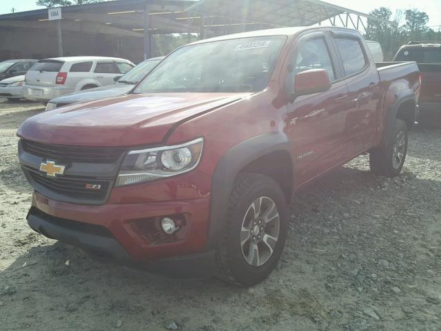 1GCGSDEN0H1272316 - 2017 CHEVROLET COLORADO Z BURGUNDY photo 2