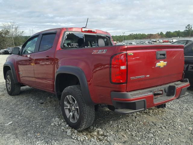 1GCGSDEN0H1272316 - 2017 CHEVROLET COLORADO Z BURGUNDY photo 3