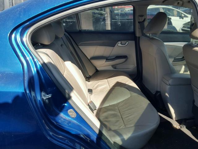 2HGFB2F96FH510574 - 2015 HONDA CIVIC EXL Mavi foto 6
