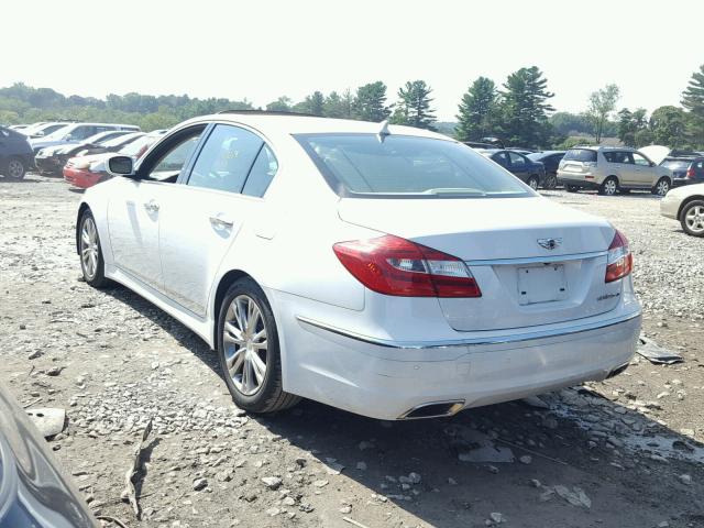 KMHGC4DF5CU179561 - 2012 HYUNDAI GENESIS 4. WHITE photo 3