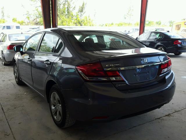 19XFB2F53FE044156 - 2015 HONDA CIVIC LX GRAY photo 3