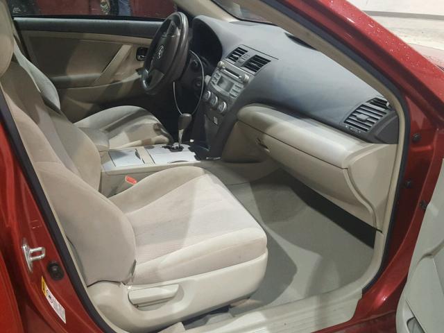4T1BF3EK7AU512556 - 2010 TOYOTA CAMRY BASE MAROON photo 5