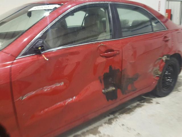 4T1BF3EK7AU512556 - 2010 TOYOTA CAMRY BASE MAROON photo 9