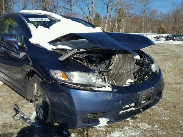 2HGFA16839H511884 - 2009 HONDA CIVIC EX 蓝色 照片 9