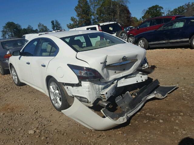 1N4AA5AP8CC860411 - 2012 NISSAN MAXIMA S WHITE photo 3