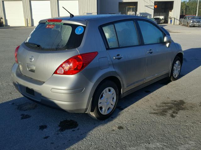 3N1BC1CP4BL373890 - 2011 NISSAN VERSA SILVER photo 4