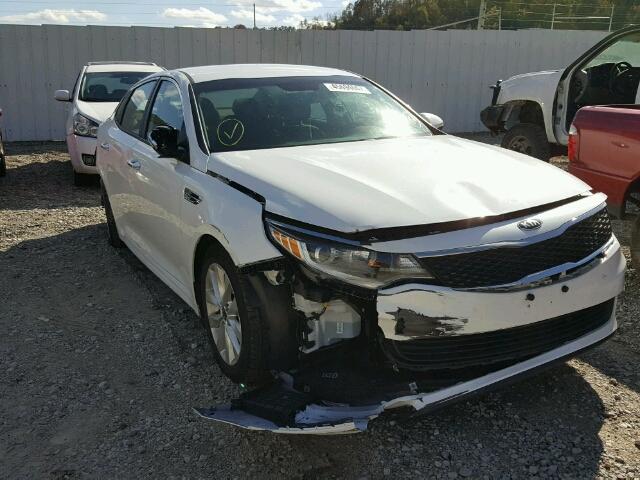 5XXGT4L37GG073216 - 2016 KIA OPTIMA LX WHITE photo 1