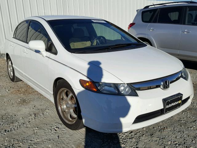 2HGFA16548H330068 - 2008 HONDA CIVIC LX WHITE photo 1