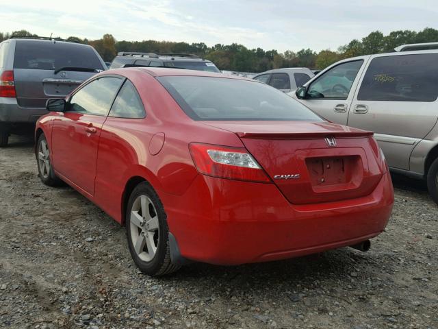 2HGFG12898H557609 - 2008 HONDA CIVIC EX RED photo 3