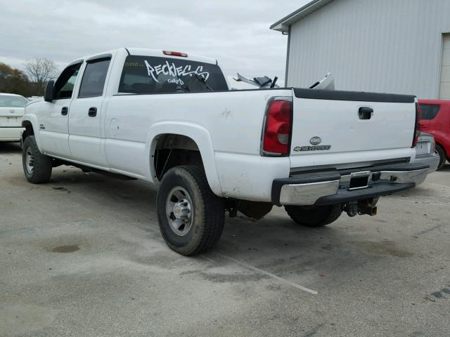 1GCHK33D07F119459 - 2007 CHEVROLET SILVERADO WHITE photo 3