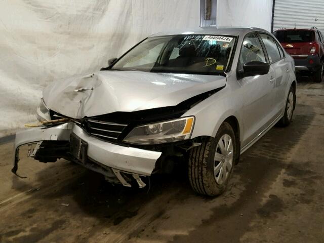 3VW2K7AJ6FM310949 - 2015 VOLKSWAGEN JETTA BASE 银色 照片 2