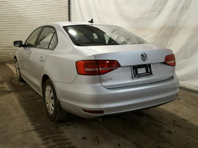 3VW2K7AJ6FM310949 - 2015 VOLKSWAGEN JETTA BASE 银色 照片 3