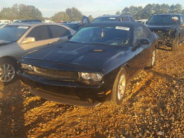 2C3CDYAG5DH628086 - 2013 DODGE CHALLENGER BLACK photo 2