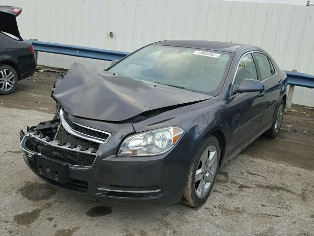 1G1ZC5EB5AF293326 - 2010 CHEVROLET MALIBU 1LT GRAY photo 2