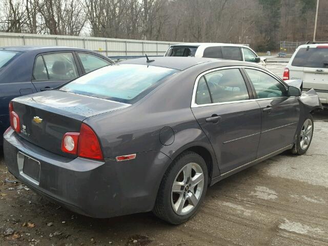 1G1ZC5EB5AF293326 - 2010 CHEVROLET MALIBU 1LT GRAY photo 4