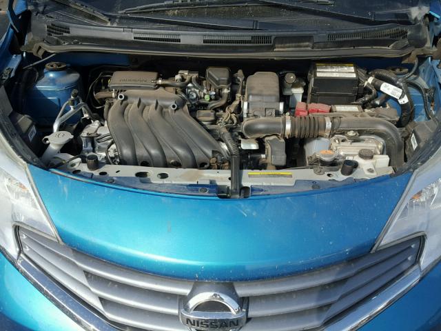 3N1CE2CP6EL376265 - 2014 NISSAN VERSA SV BLUE photo 7