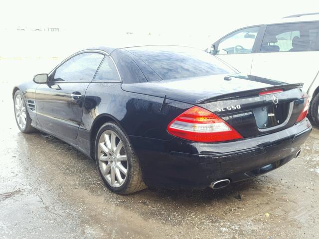 WDBSK71F57F128299 - 2007 MERCEDES-BENZ SL 550 BLACK photo 3