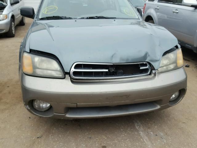 4S3BH665127613455 - 2002 SUBARU LEGACY OUT GREEN photo 9