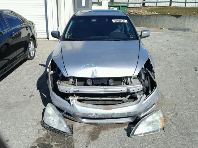 1HGCM66517A068255 - 2007 HONDA ACCORD EX SILVER photo 9