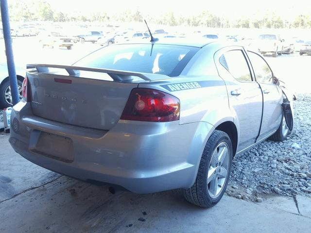 1C3CDZAB3EN222164 - 2014 DODGE AVENGER SE GRAY photo 4