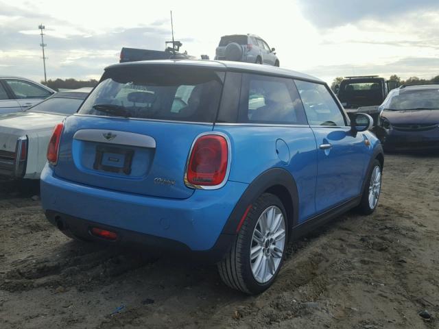 WMWXM5C5XF3A04670 - 2015 MINI COOPER BLUE photo 4