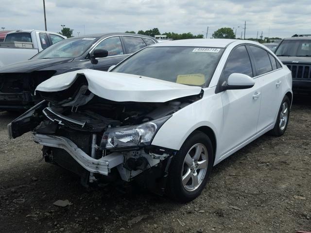 1G1PC5SB9D7185950 - 2013 CHEVROLET CRUZE LT WHITE photo 2