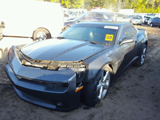 2G1FD1E38F9279650 - 2015 CHEVROLET CAMARO LT SILVER photo 2