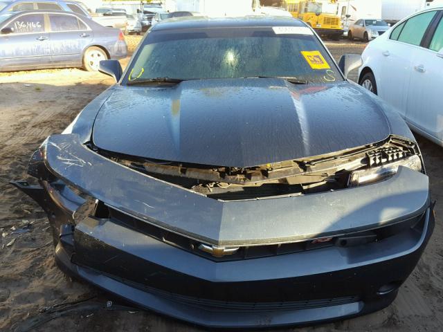 2G1FD1E38F9279650 - 2015 CHEVROLET CAMARO LT SILVER photo 9