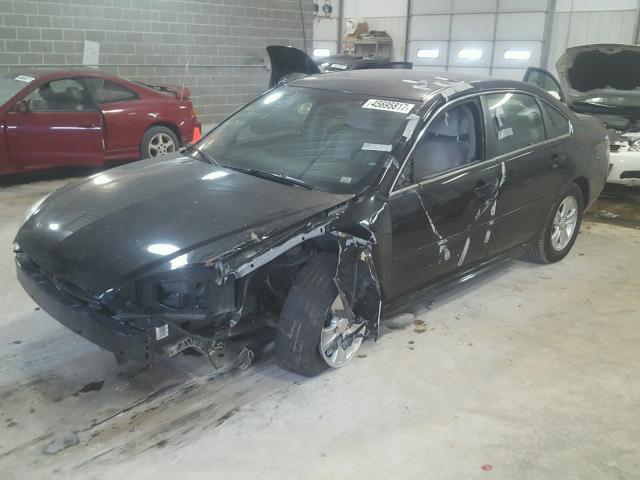 2G1WF5E32D1262744 - 2013 CHEVROLET IMPALA LS BLACK photo 2
