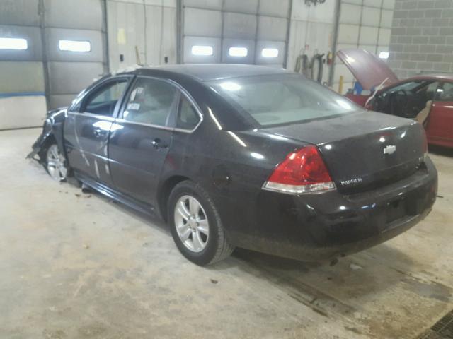 2G1WF5E32D1262744 - 2013 CHEVROLET IMPALA LS BLACK photo 3