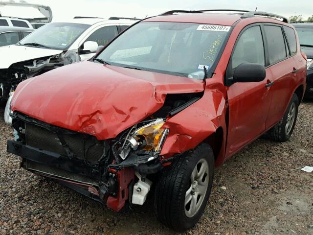 2T3ZF4DV1CW154929 - 2012 TOYOTA RAV4 RED photo 2