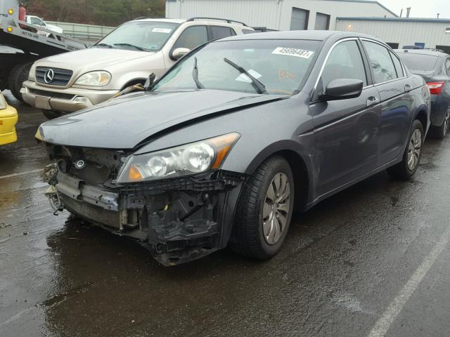 1HGCP26319A010177 - 2009 HONDA ACCORD LX GRAY photo 2