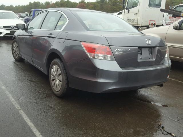 1HGCP26319A010177 - 2009 HONDA ACCORD LX GRAY photo 3