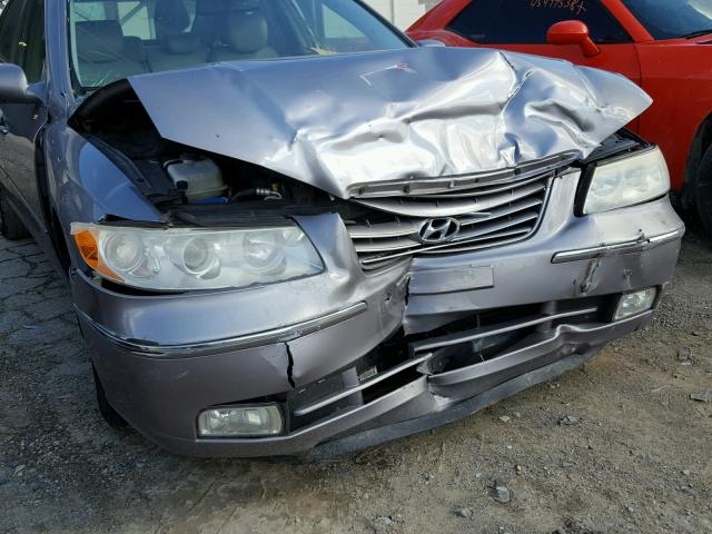 KMHFC46F36A048160 - 2006 HYUNDAI AZERA SE GRAY photo 9