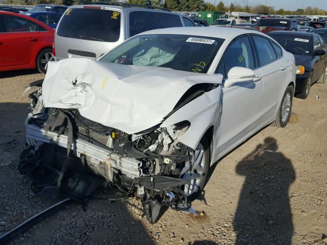 3FA6P0H71ER254272 - 2014 FORD FUSION SE WHITE photo 2