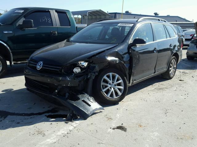 3VWPX7AJ0DM681142 - 2013 VOLKSWAGEN JETTA S BLACK photo 2