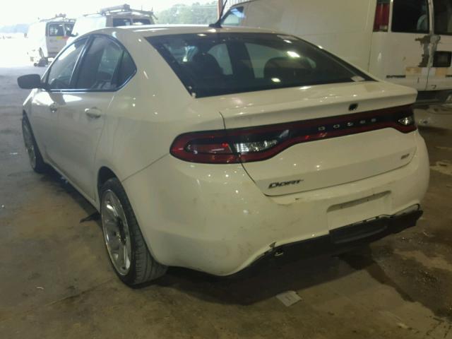 1C3CDFBA4DD347781 - 2013 DODGE DART WHITE photo 3