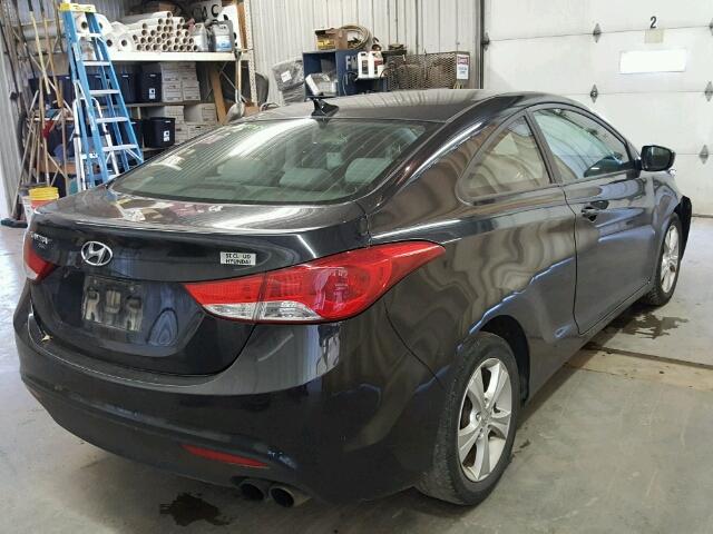 KMHDH6AE4DU005428 - 2013 HYUNDAI ELANTRA CO BLACK photo 4