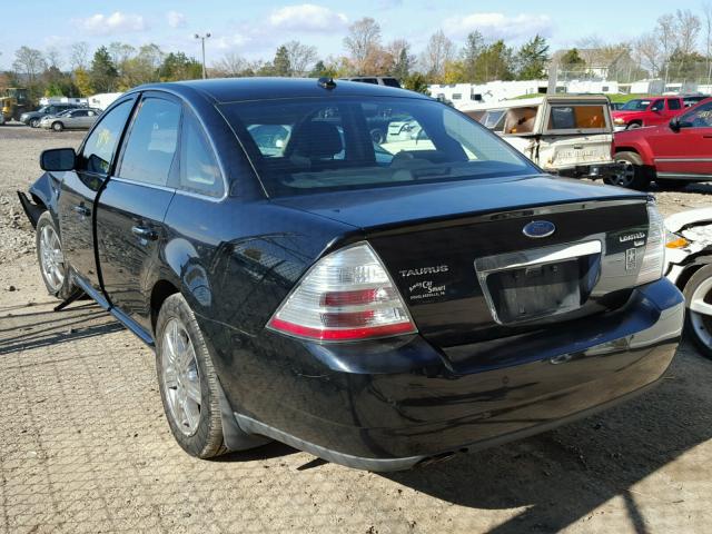 1FAHP28W08G109540 - 2008 FORD TAURUS BLACK photo 3