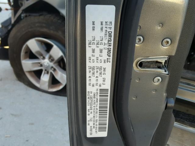 1C6RD7FP3CS314248 - 2012 DODGE RAM 1500 S GRAY photo 10