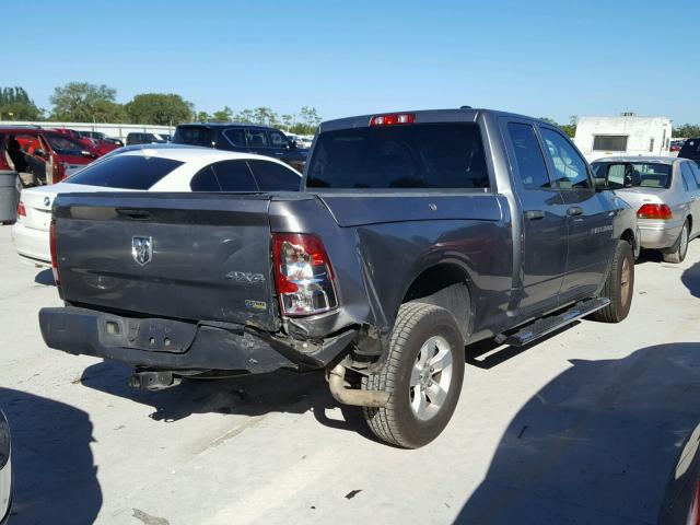 1C6RD7FP3CS314248 - 2012 DODGE RAM 1500 S GRAY photo 4