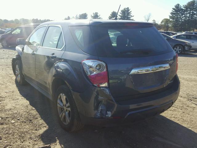 2GNALAEK8E6332771 - 2014 CHEVROLET EQUINOX LS BLUE photo 3